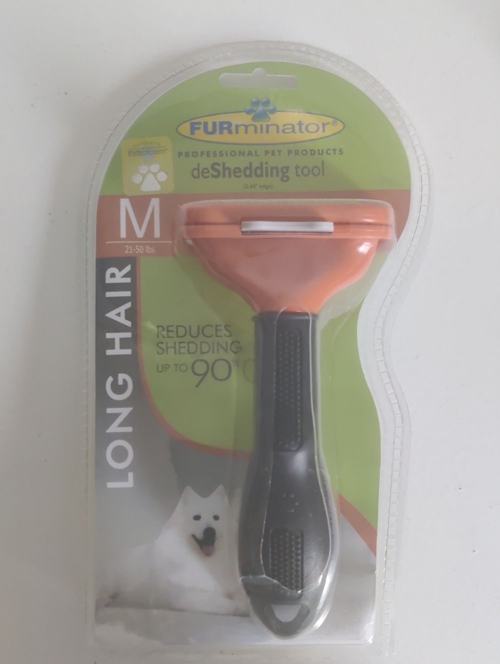 FURminator deShedding Tool for Men Grooming - Orange and Black